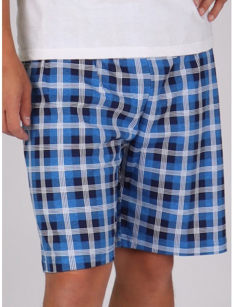 Pánske krátke pyžamové nohavice AMOS 139
