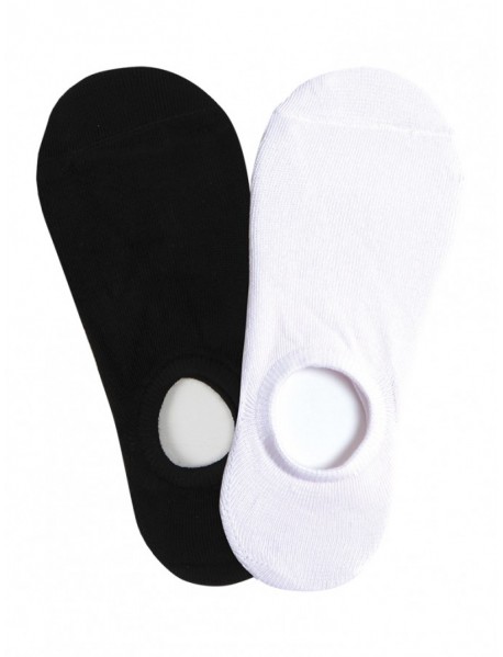 2 PACK nízkych ponožiek BOTOŠKY bielo-čiernych