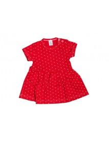 Letné šaty - bodka - červené
