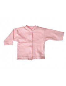 Bavlnený kabátik jednofarebný (ružový)