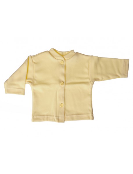 Bavlnený kabátik jednofarebný (žltý)