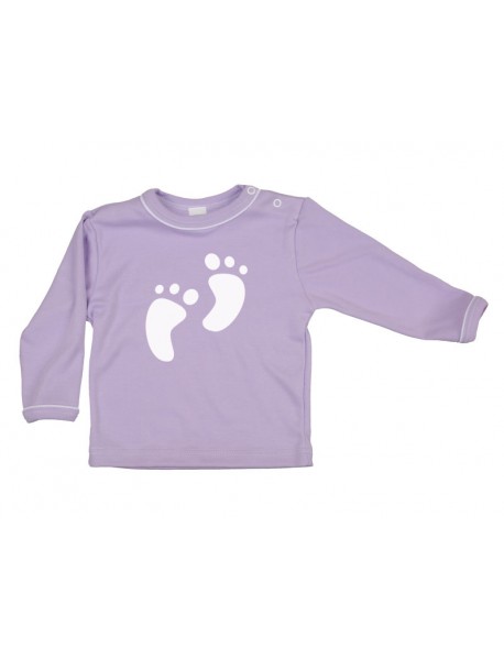 Tričko dlhý rukáv - Feet - fialové